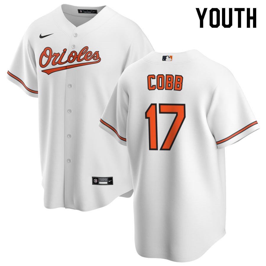 Nike Youth #17 Alex Cobb Baltimore Orioles Baseball Jerseys Sale-White